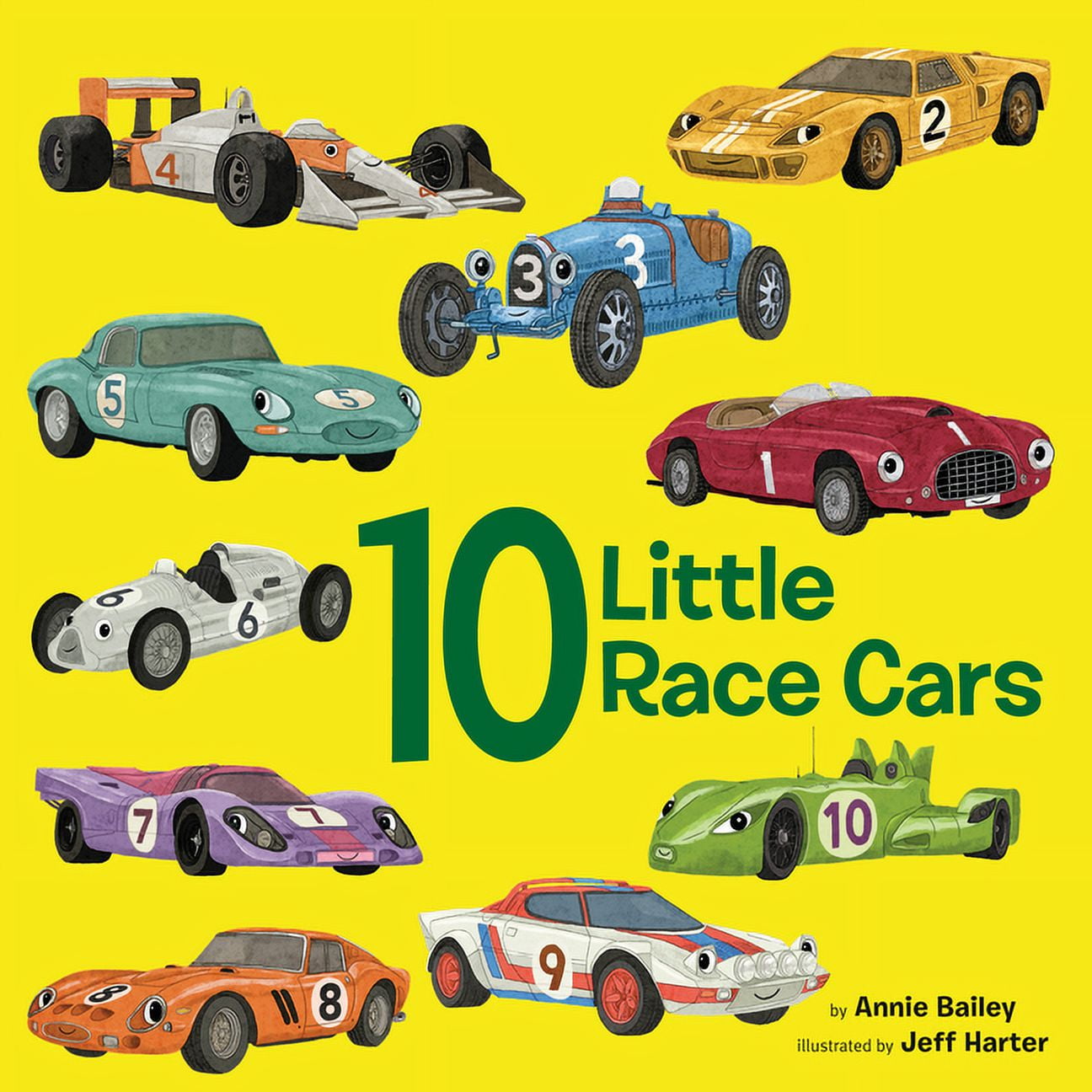 10 Little Vehicles 10 Little Race Cars, (Board Book) - Walmart.com