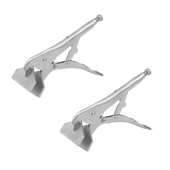 10" Locking Sheet Metal Clamp 2 Pack, Heavy Duty Adjustable Welding Locking Plier Tools, Sheet Grip Pliers