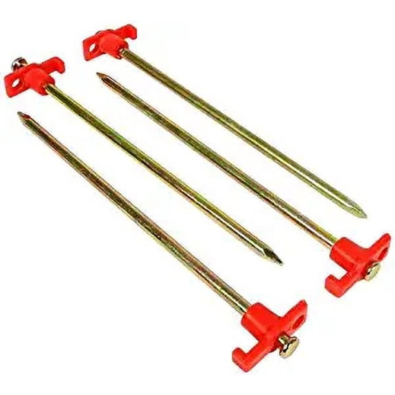 10" Long Camping Tent Stakes (4-Pack)