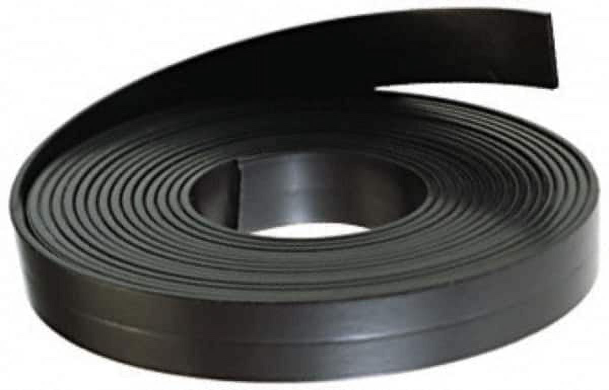 10' Long x 1" Wide x 1/16" Thick Flexible Magnetic Strip with Adhesive Backing