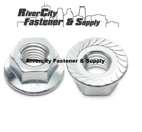 101) M8-1.25 Serrated Flange Lock Nut 10.9 Spin Wiz Nut 13mm Hex