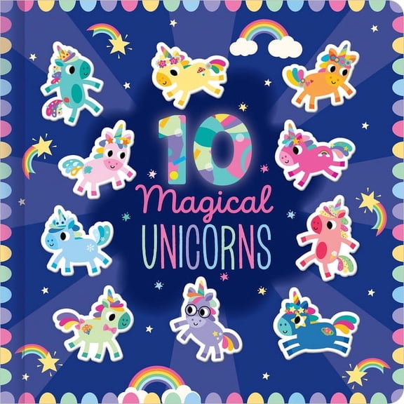 10 Magical Unicorns, (Board Book)