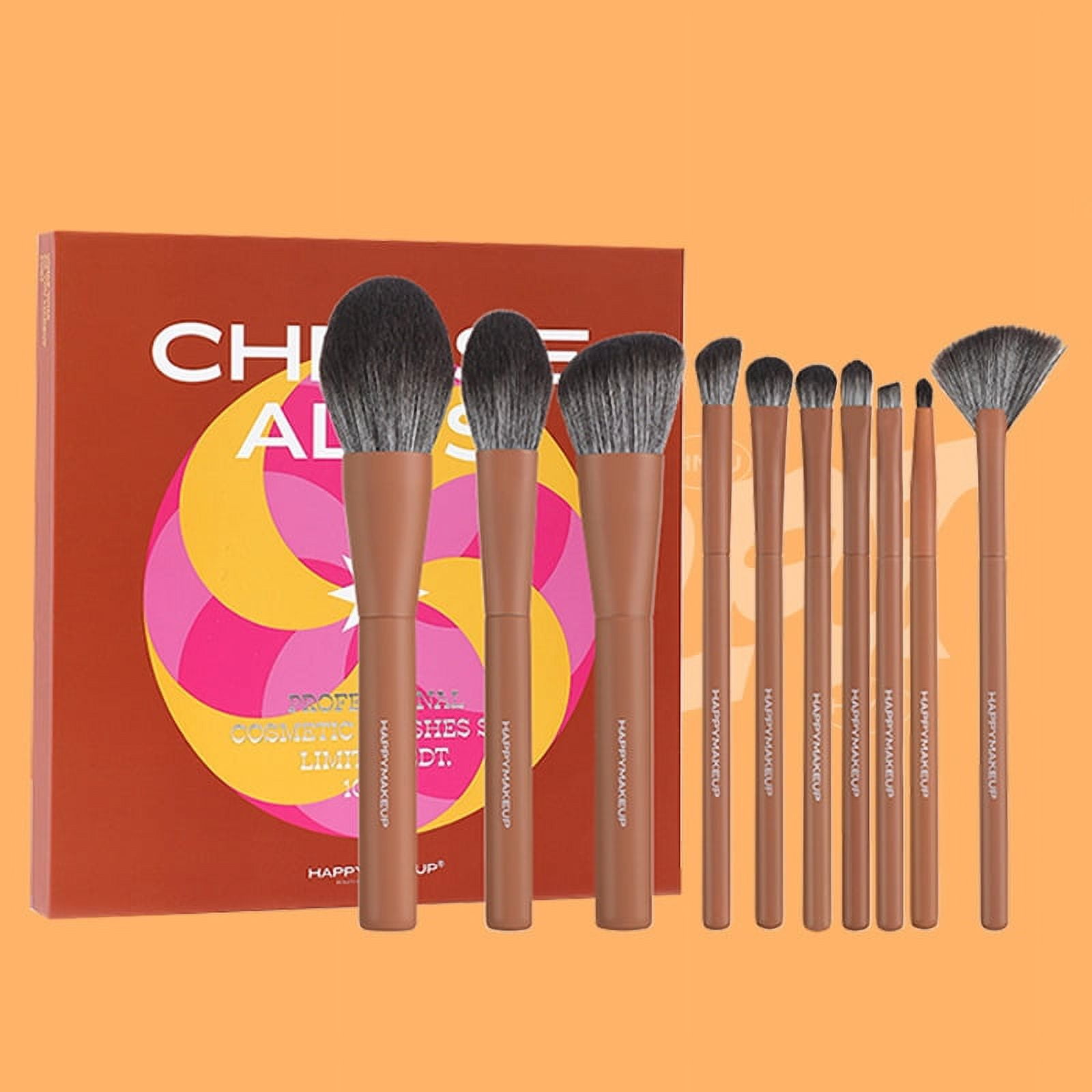 10 Makeup Brushes Set Exquisite Gift Box Packaging Bionic Anti