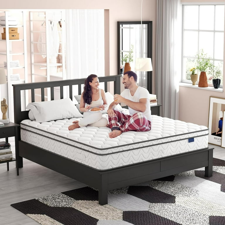 NECHE 10 Inch Twin XL Mattress Memory Foam Pocket Spring Mattress Hybrid Innerspring Single Bed Mattress in a Box Walmart
