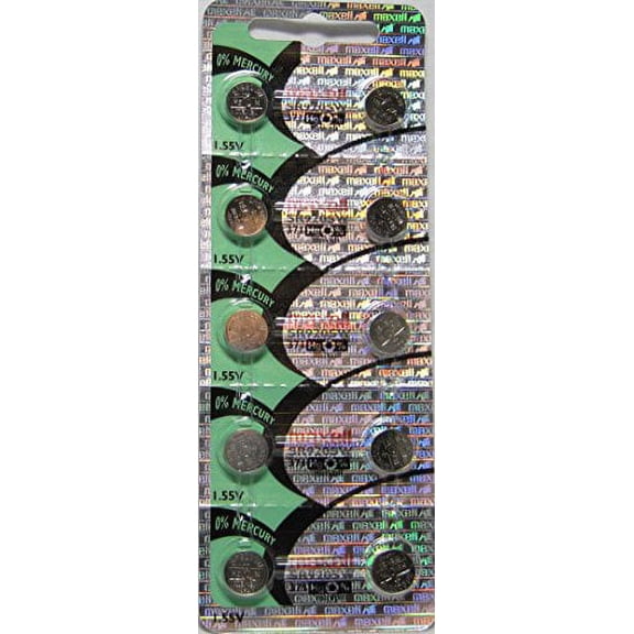 10 Maxell 371 SR920SW AG6 D371 LR920 Batteries, New hologram packaging that guarantees authenticity