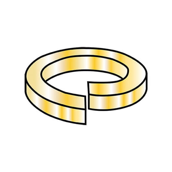10 Medium Split Lock Washer Zinc Yellow (Pack Qty 10,000) BC-10WSY