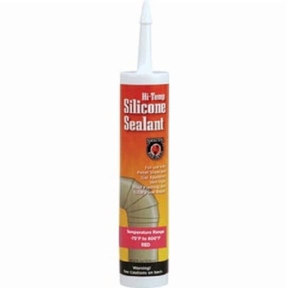 (10)-Meeco's Red Devil 10.3 Oz. Red Silicone Hi-Temp Sealant 613
