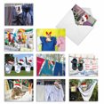 thumbnail image 1 of 10 Merry Christmas Note Cards Pack (4 x 5.12 Inch) - HANG IN THERE THIS HOLIDAY, 1 of 6