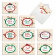 thumbnail image 1 of 10 Merry Christmas Note Cards Pack (4 x 5.12 Inch) - Let It Bee Christmas, 1 of 6