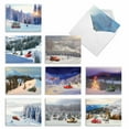 thumbnail image 1 of 10 Merry Christmas Note Cards Pack (4 x 5.12 Inch) - TOY TRUCKS 'N TREES M6689XSB, 1 of 6