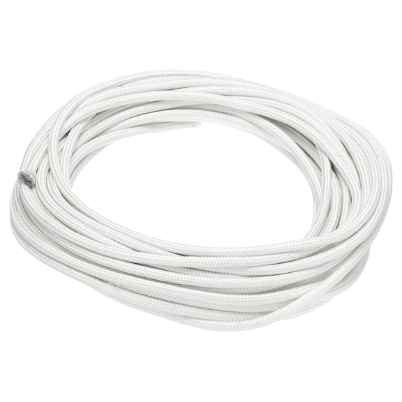 10 Meter/32.8ft 11AWG High Temp Wire, Flexible Mica Cable, Insulated High Temperature Braided Wire White