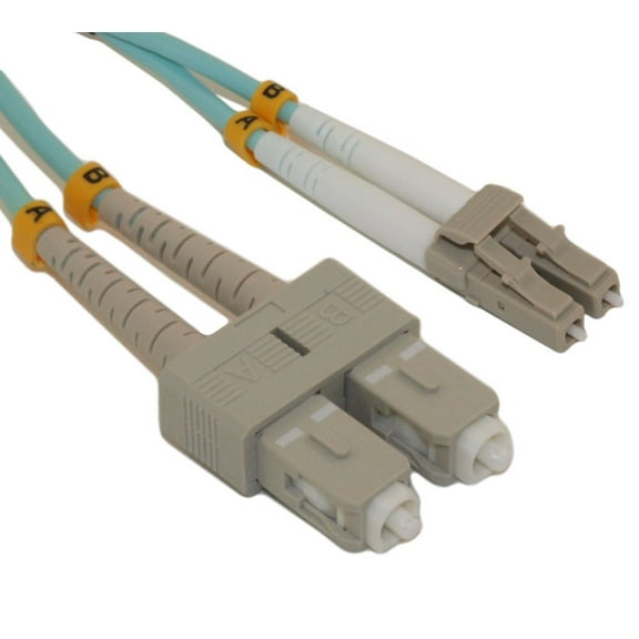10 Meter LC/SC 10G Multi-Mode Duplex OM3 50/125 Fiber Optic Network Cable