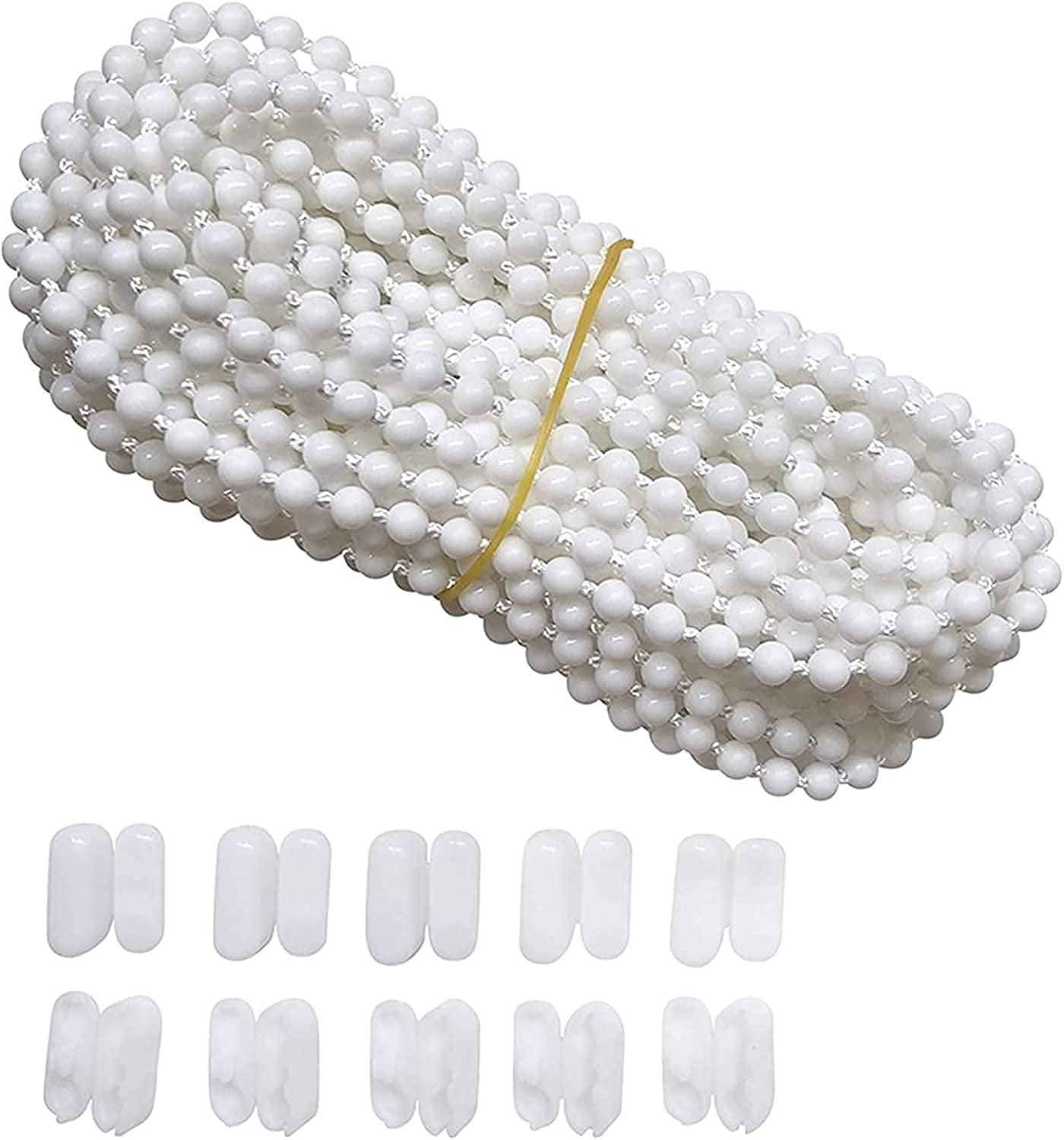 10 Meter Vertical Blind Bottom Chain with 10 Ball Chain Connectors