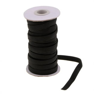 1-inch By 10 Yards Black Knit Heavy Stretch High Elasticity Elastic Band