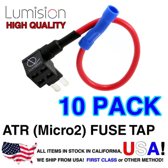 10 Micro2 ATR APT Pack Add-A-Circuit Lumision Fuse Tap Lot Dash Cam Radar DIY
