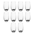 thumbnail image 1 of 10 Mikonos Clear Stemless Wine Glasses Set, 15 oz. - Barware, Glassware - Black, 1 of 5