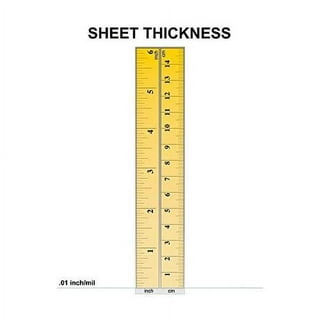Heavy Duty 14mil Mylar Stencil Sheets - .014 Thick Polyester Sheet 8.5 x  11 (5-Pack)