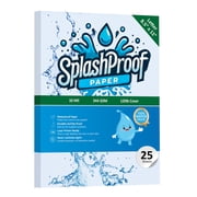 SplashProof Waterproof Paper, 8.5 x 11, 10 Mil, 25 Sheets