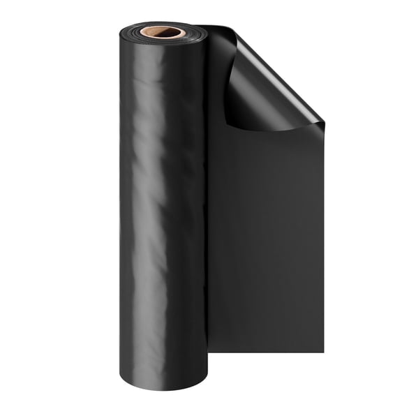 10 Mil Heavy Duty Plastic Sheeting Roll 10 ft x 100 ft Black Polyethylene Drop Cloth Tarp for Crawl Space Vapor Barrier Painters Cover Multi Purpose