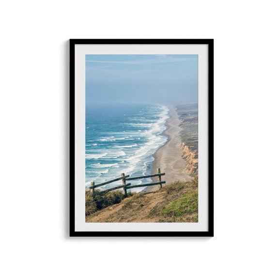 10 Miles Beach Fine Art Photography Print Point Reyes Coastal Wall Art Seaside Artwork For Home Decor, Unframed Paper Print