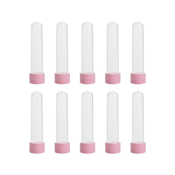 10 Mini Tube Candy Containers, 1.41 fl oz, Durable, Reusable, Baby Pink Grupo Mirandinha