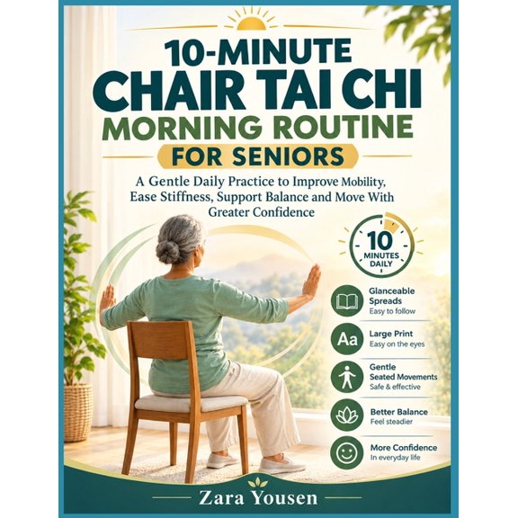 10-Minute Chair Tai CHI Morning Routine for Seniors: A Gentle Daily Practice to Improve Mobility, Ease Stiffness, Suppor, (Paperback)