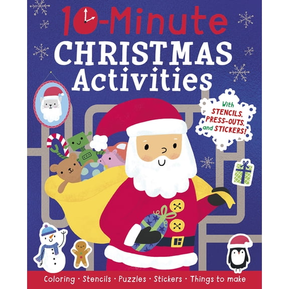 10-Minute Activities 10-Minute Christmas Activities: With Stencils, Press-Outs, and Stickers!, (Paperback)