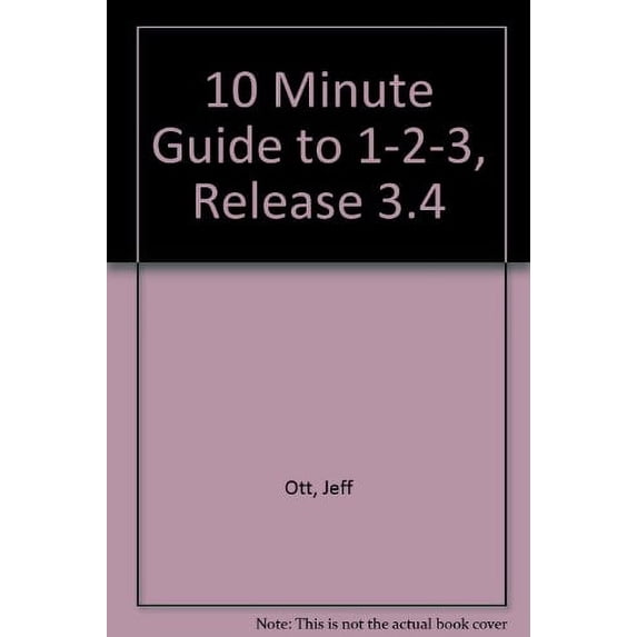 Pre-Owned Ten Minute Guide to Lotus 1-2-3, Release 3.4 (Hardcover) 9781567611724