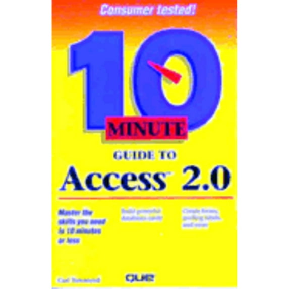 Pre-Owned 10 Minute Guide to Access 2.0 (Paperback 9781567614503) by Carl Townsend