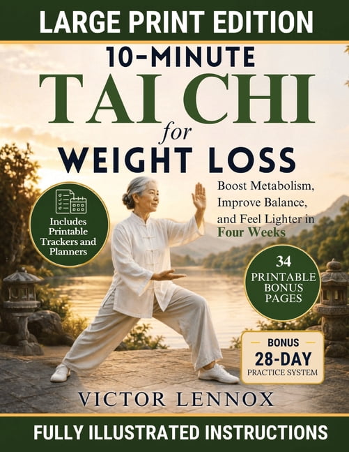 10-Minute Tai Chi for Weight Loss: Boost Metabolism, Improve Balance, and Feel Lighter in 4 Weeks-Beginner-Friendly Rout, (Paperback)