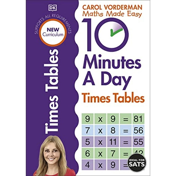 Pre-Owned 10 Minutes a Day Times Tables, Ages 9-11 (Key Stage 2) : Supports the National Curriculum, Helps Develop Strong Maths Skills (Paperback) 9781409341406