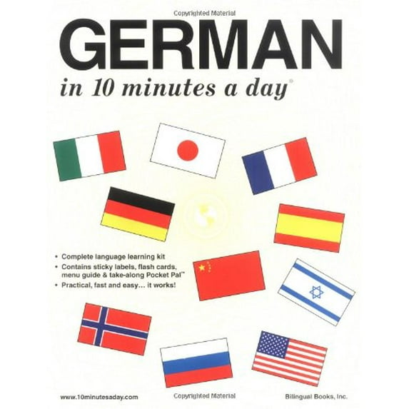 Pre-Owned German in 10 Minutes a Day (Paperback) 0944502202 9780944502204