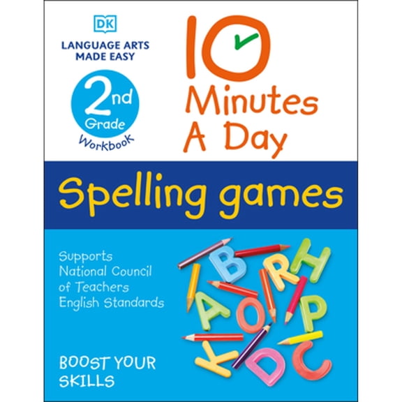 Pre-Owned 10 Minutes a Day Spelling Games: 2nd Grade Workbook (10 Minutes a Day / DK Language Arts Made Easy) Paperback