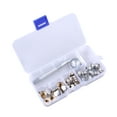 thumbnail image 1 of 10 Mm Feet Charms Silver Heart Shaped Locks Manual Fastener, 1 of 6