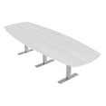 thumbnail image 1 of 10' Modular Arc Boat Conference Table With Metal T-Bases Electric Unit, 1 of 6