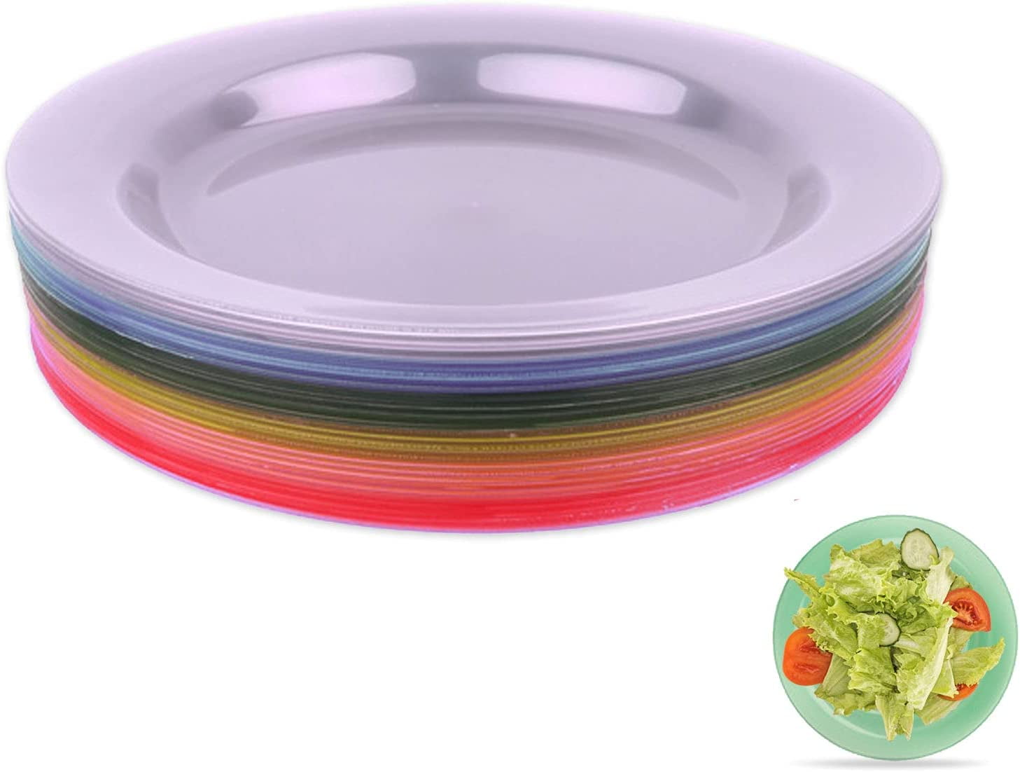 10 MultiColor Paper Plate Holders 10” HeavyDuty Reusable Plate Holders