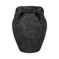 thumbnail image 1 of Black Pottery Terracotta Vase - Rustic Amphora with Handles - Handmade Decorative Accent for Home & Office - Casual Style for Living Room, Bedroom, or Shelf - 10" Black, 1 of 12
