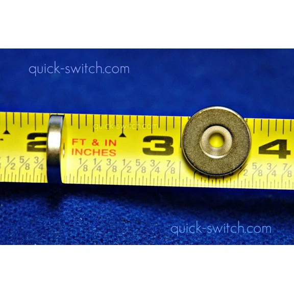 10 Neodymium Countersunk 5/8" Round Rare Earth Disc Magnet With Center Hole