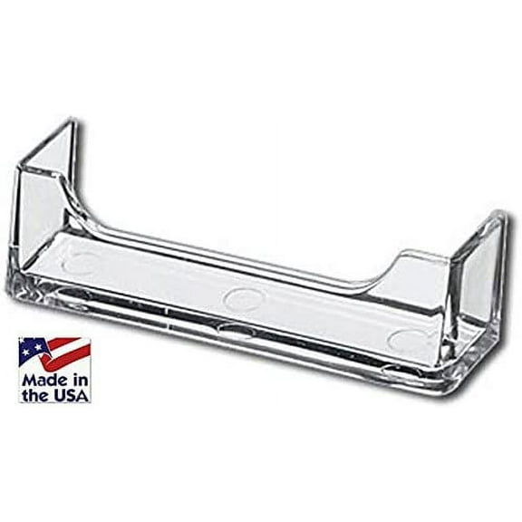 10 New Clear Plastic Acrylic Business Card Holder Attachment Pocket AZM Display