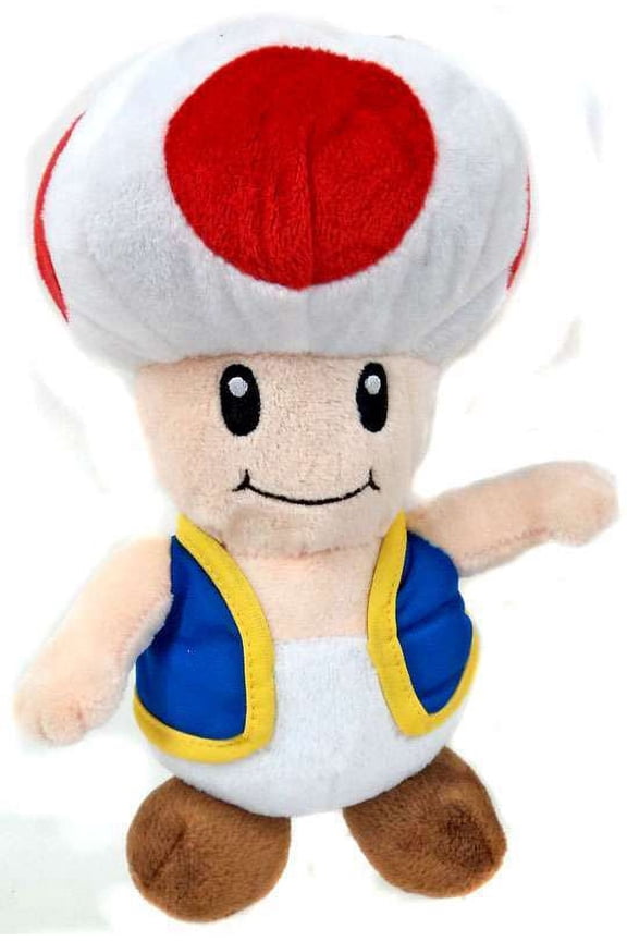 10" Nintendo Official Super Mario Toad Plush Stuffed Toy Licensed NWT