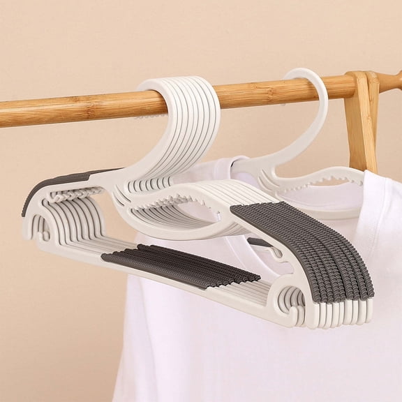 10 Non-Slip, Non-Marking Hangers: Thickened, Wide-Shoulder Hangers That Prevent Bulging-The Ultimate Home Wardrobe Storage Solution