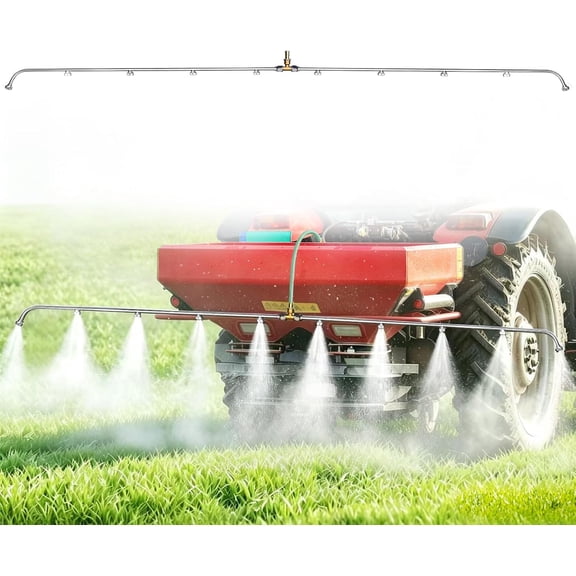 10 Nozzles Metal Sprayer Boom Wand with 3/8 Inch Brass Barb, Spray Wand, Up To 55.1 Inches Long, Suitable For Watering Large Areas In Gardens, Farms