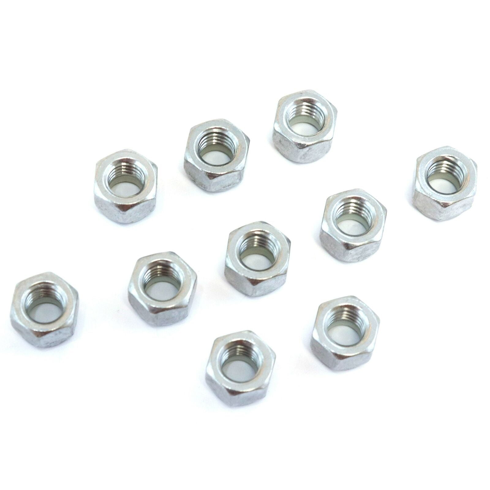 10 Nylon Insert Lock Nut Set 3/8 Inch Diameter Hole 304 SS Stainless ...