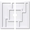 thumbnail image 1 of 10"OD x 1"ID x 3 1/2"C x 1"P Knox Architectural Grade PVC Contemporary Ceiling Medallion, Two Piece, 1 of 11