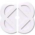 thumbnail image 1 of 10"OD x 1"ID x 4"C x 1"P Charlotte Architectural Grade PVC Contemporary Ceiling Medallion, Two Piece, 1 of 11