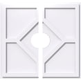 thumbnail image 1 of 10"OD x 2"ID x 3 1/2"C x 1"P Embry Architectural Grade PVC Contemporary Ceiling Medallion, Two Piece, 1 of 11