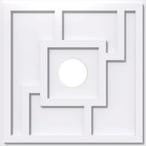 10"OD x 2"ID x 3 1/2"C x 1"P Knox Architectural Grade PVC Contemporary Ceiling Medallion