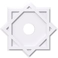 thumbnail image 1 of 10"OD x 2"ID x 5 1/2"C x 1"P Axel Architectural Grade PVC Contemporary Ceiling Medallion, 1 of 4