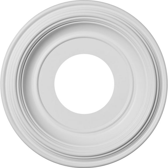 10"OD x 3 1/2"ID x 1 1/8"P Traditional Thermoformed PVC Ceiling Medallion (Fits Canopies up to 5 1/2")