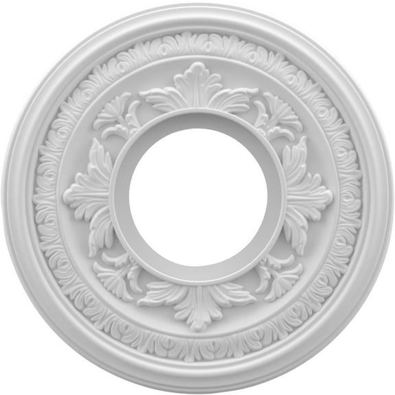 10"OD x 3 1/2"ID x 3/4"P Baltimore Thermoformed PVC Ceiling Medallion (Fits Canopies up to 4 1/4")